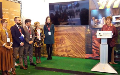 Francisca Carmona señala que el stand de la Mancomunidad en FITUR ha sido una «plataforma» de promoción turística comarcal