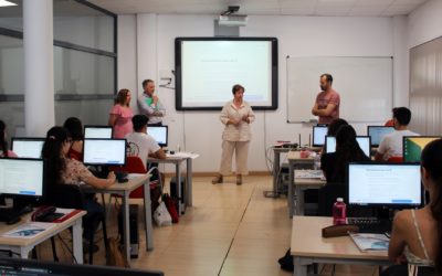 Francisca Carmona visita el Proyecto de Formación y Empleo “Campiña Sur Cibersegura”