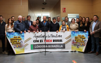 Los alcaldes y alcaldesas de la Campiña Sur Cordobesa se concentran para pedir el restablecimiento del servicio de Media Distancia de Pasajeros Córdoba-Bobadilla