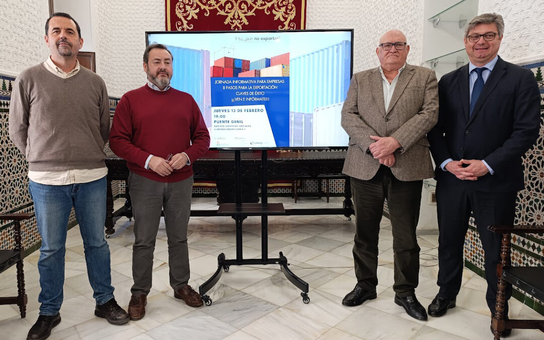 Una jornada informará a las empresas de la Campiña Sur Cordobesa sobre cuáles pueden ser los pasos claves para exportar con éxito