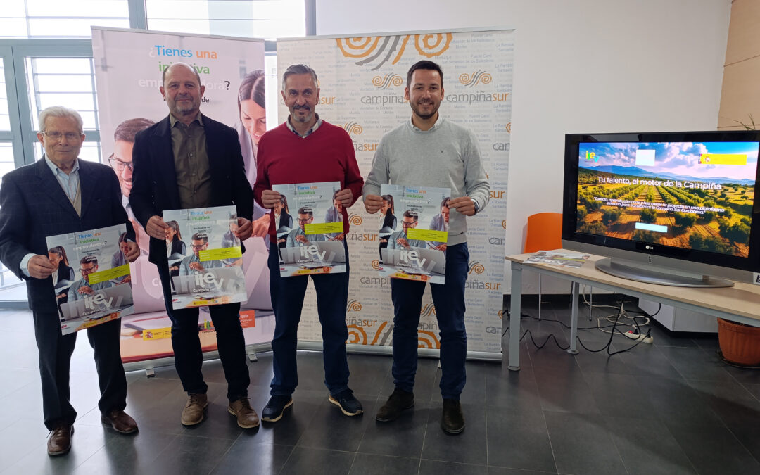 El proyecto ITEV Campiña Sur pondrá en marcha una plataforma digital que permitirá a personas emprendedoras de la comarca crear iniciativas empresariales innovadoras